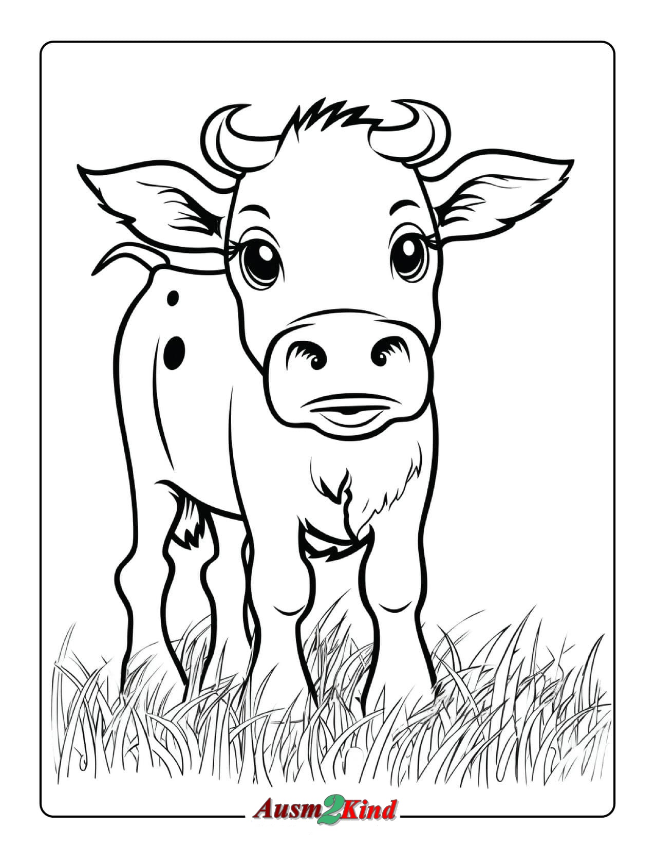 Ausmalbilder Kuh. 29 Stück Tiere Malvorlagen für Kinder
