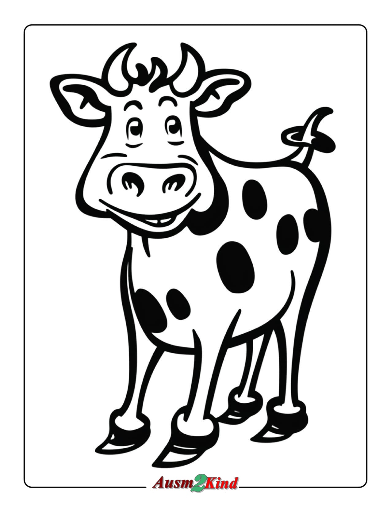 Ausmalbilder Kuh. 29 Stück Tiere Malvorlagen für Kinder