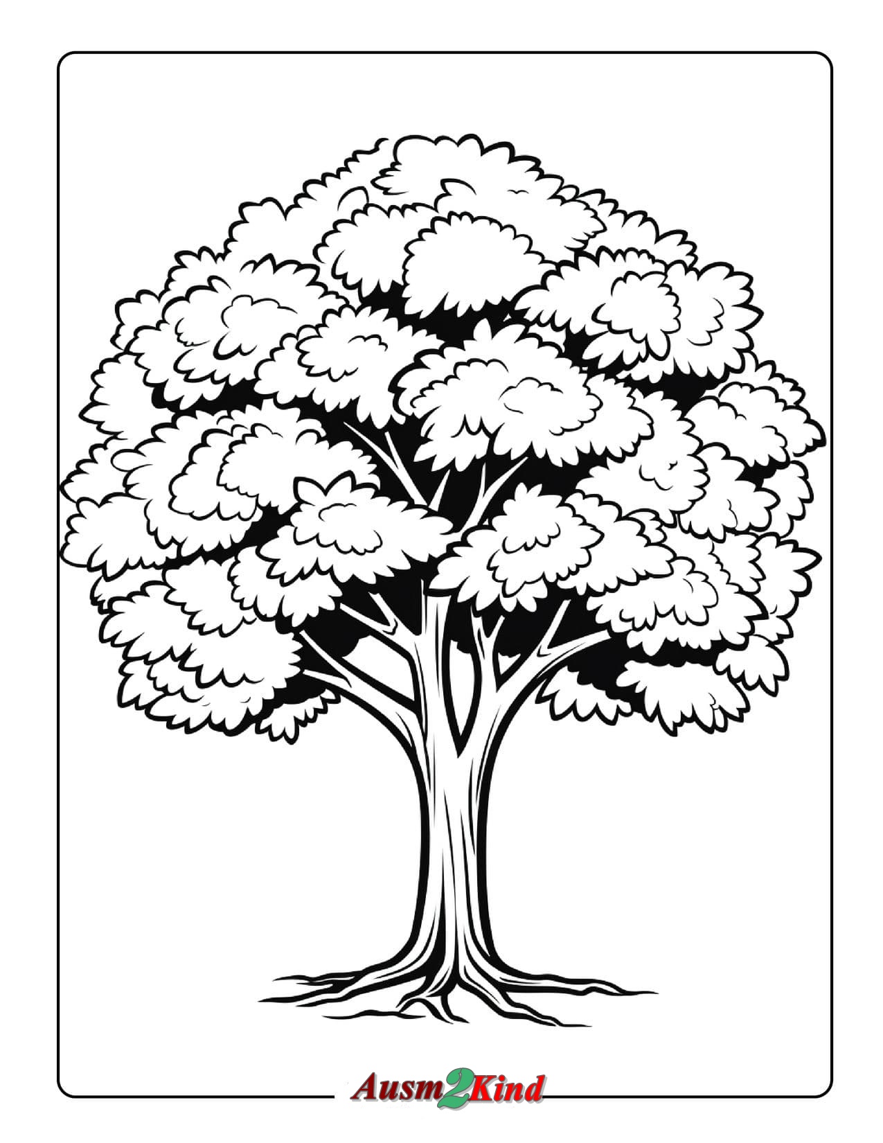 Ausmalbilder Bäume. 46 Stück Malvorlagen Kostenlos - Drucken
