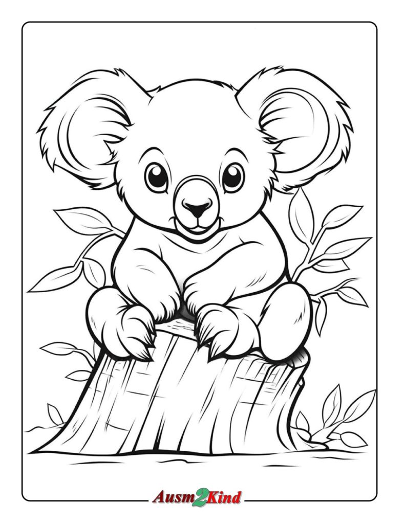 Ausmalbild - Koala Bilder zum Ausdrucken und Downloaden