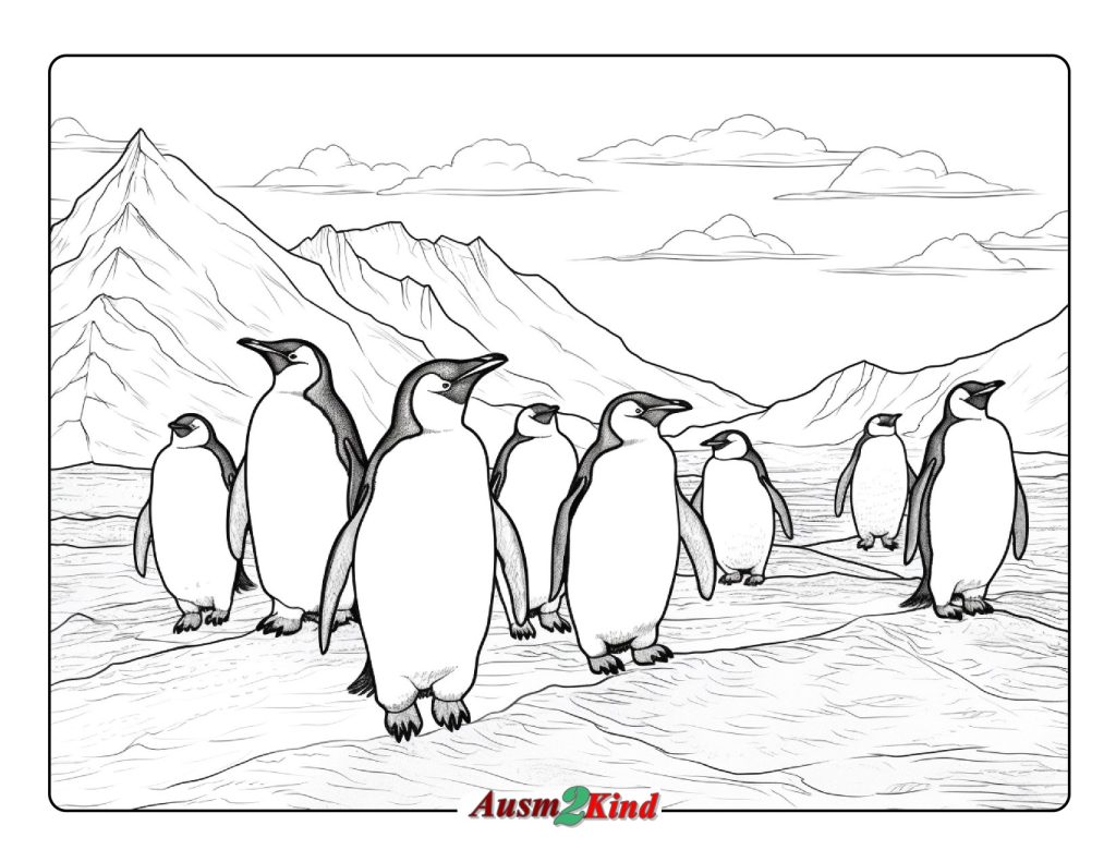 Ausmalbilder Pinguin. 20 Stück Malvorlagen Tiere   Drucken
