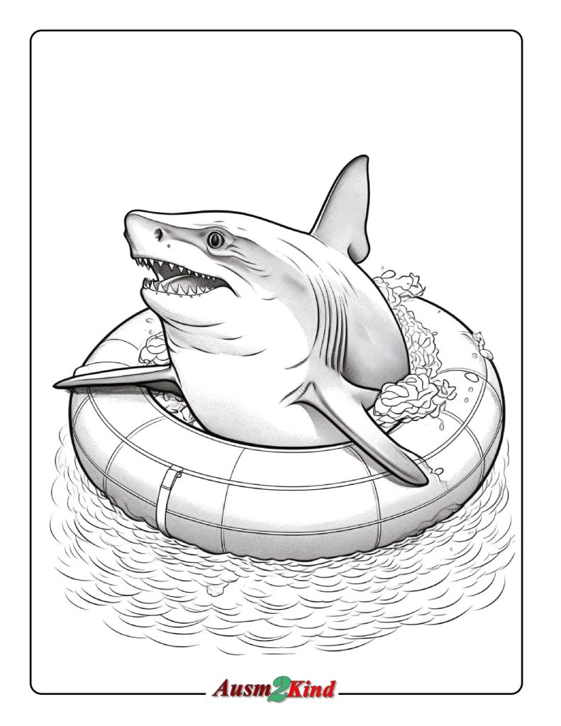 Ausmalbilder Hai. 19 Stück Malvorlagen Tiere - Drucken
