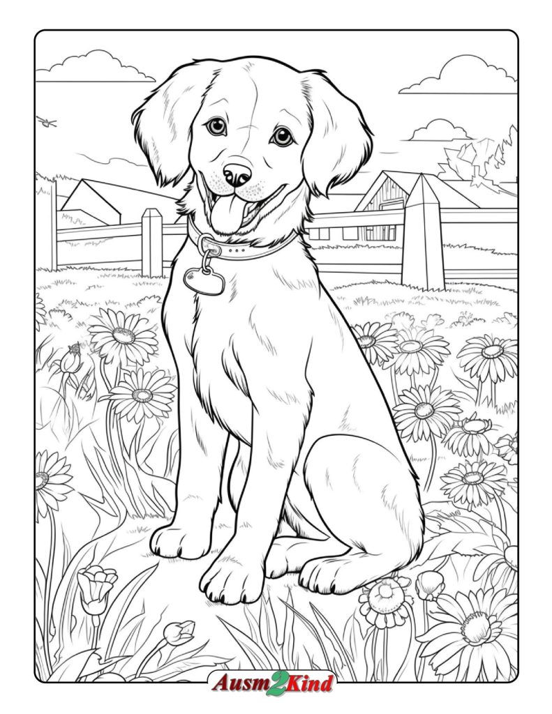 Ausmalbilder Hunde. 44 Stück Tiere Zeichnen Kostenlos als PDF