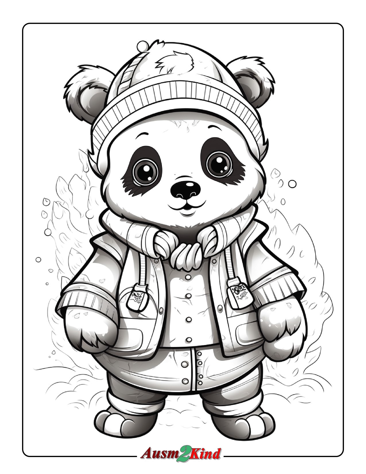 Süße Panda Ausmalbilder
