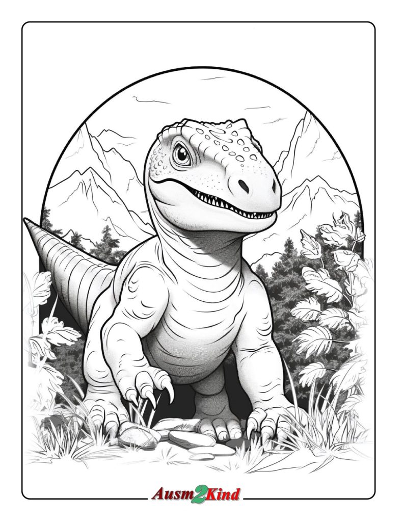 Ausmalbilder Dinosaurier. 60 Stück Malvorlagen - Tolle Sammlung