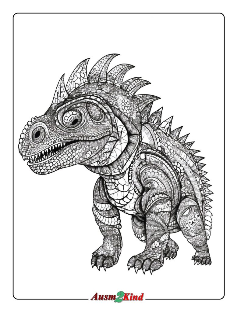 Ausmalbilder Dinosaurier. 60 Stück Malvorlagen - Tolle Sammlung