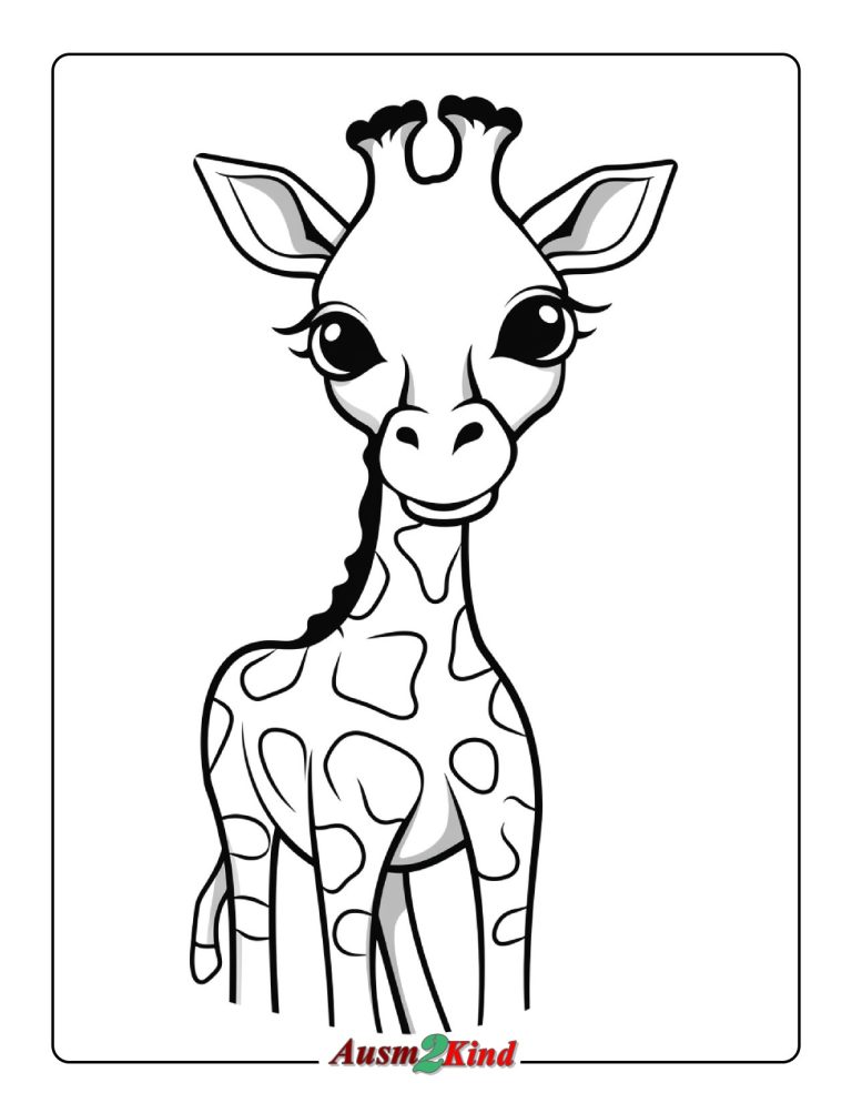 Ausmalbilder Giraffe. 36 Stück Malvorlagen – Drucken