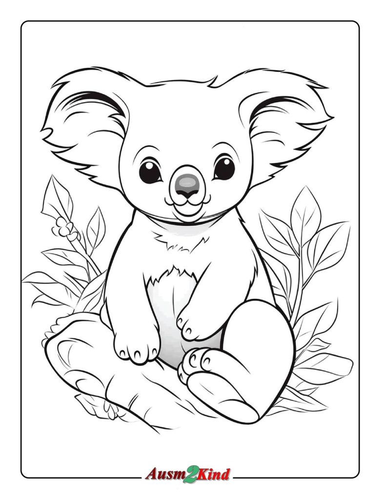 Koala Malvorlagen für Kinder