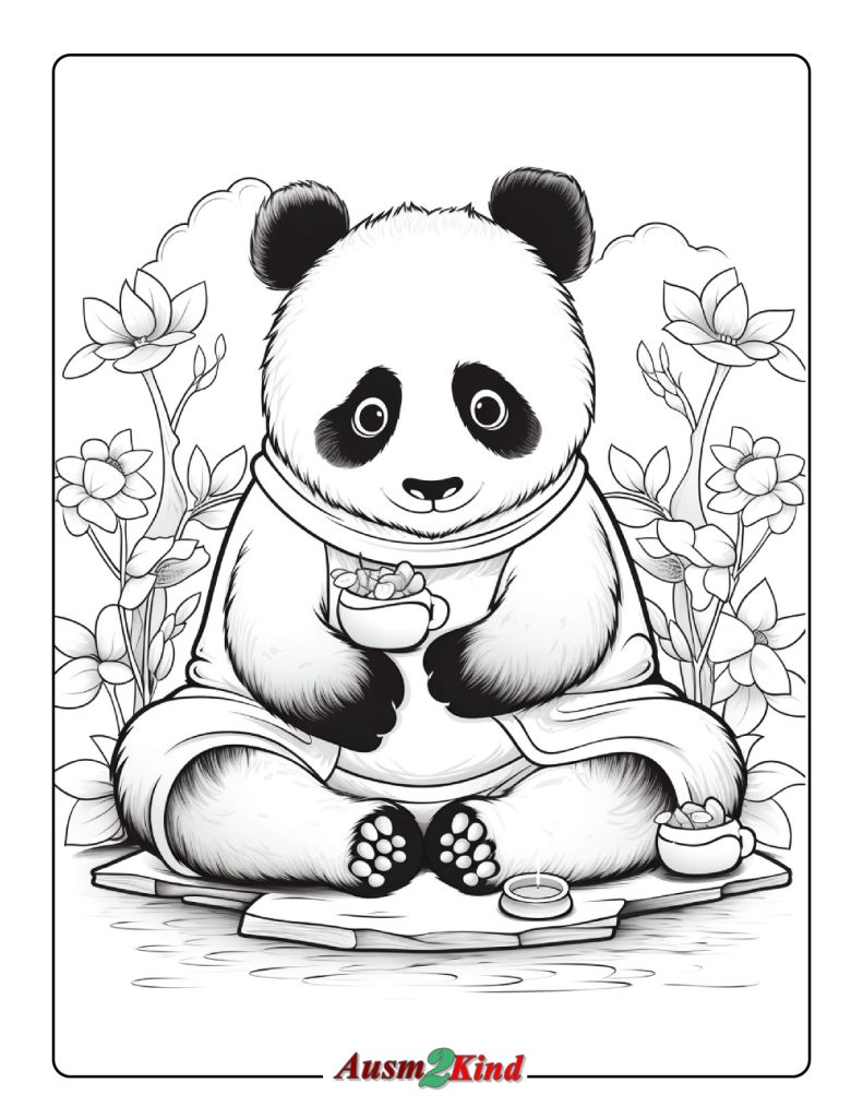 Ausmalbild Kung Fu Panda