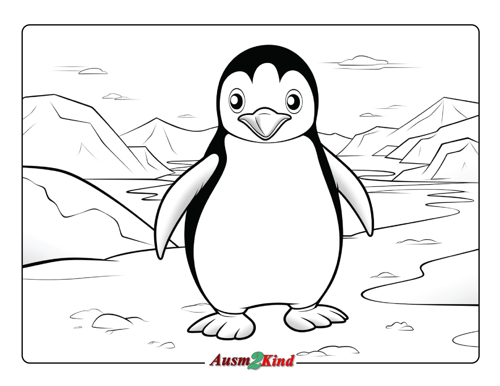 Malvorlagen Pinguin für Kinder