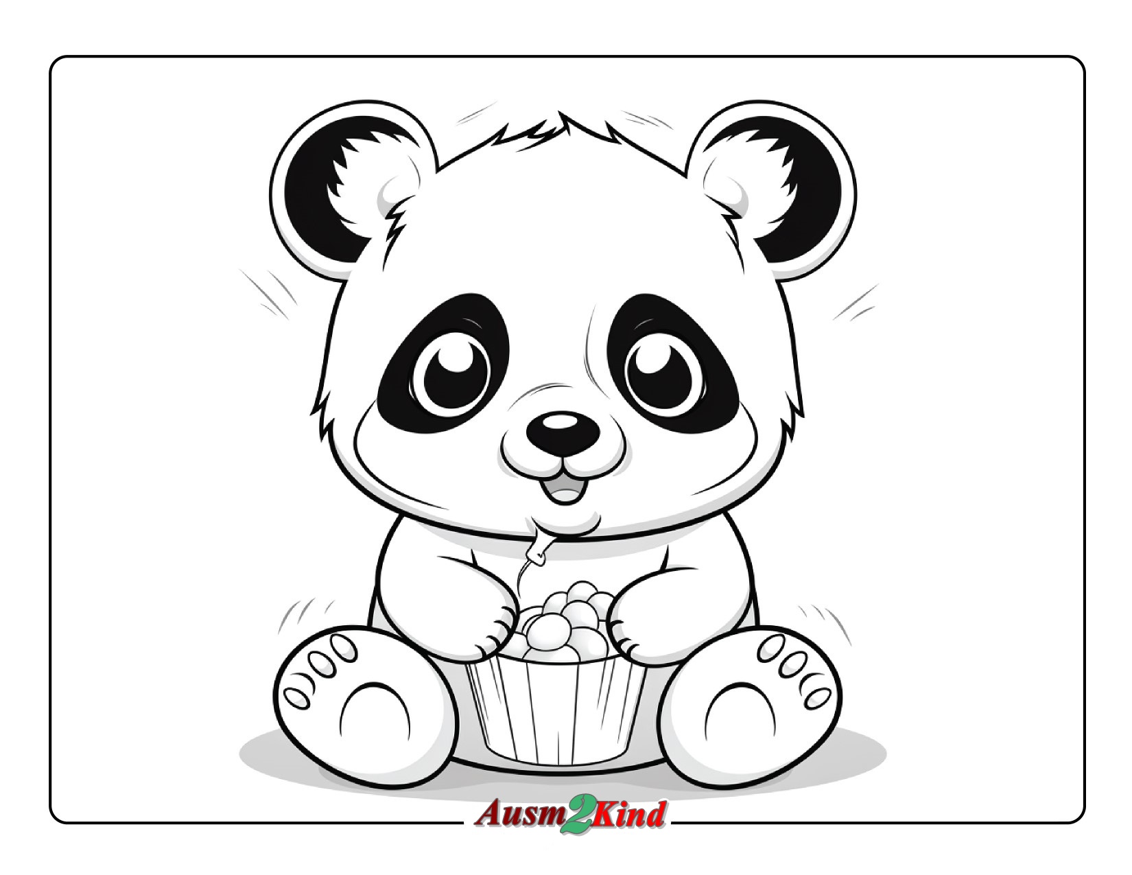 Ausmalbilder Panda. 46 Stück Malvorlagen Kostenlos als PDF