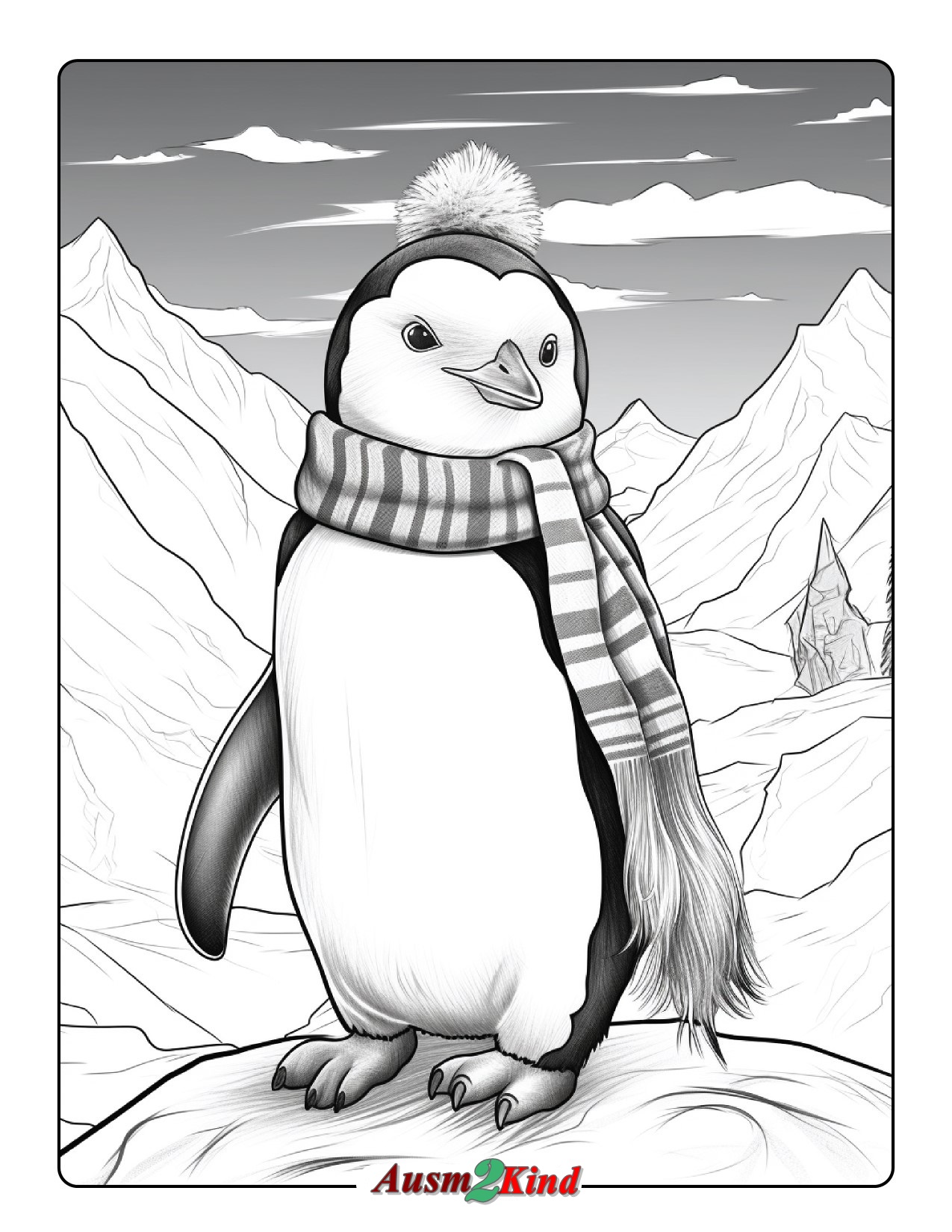 Pinguin Ausmalbilder zum Ausdrucken
