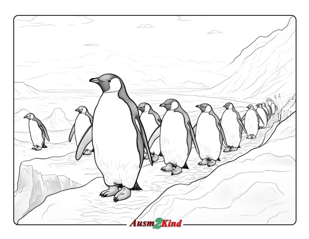 Ausmalbilder Pinguin. 28 Stück Malvorlagen Tiere - Drucken