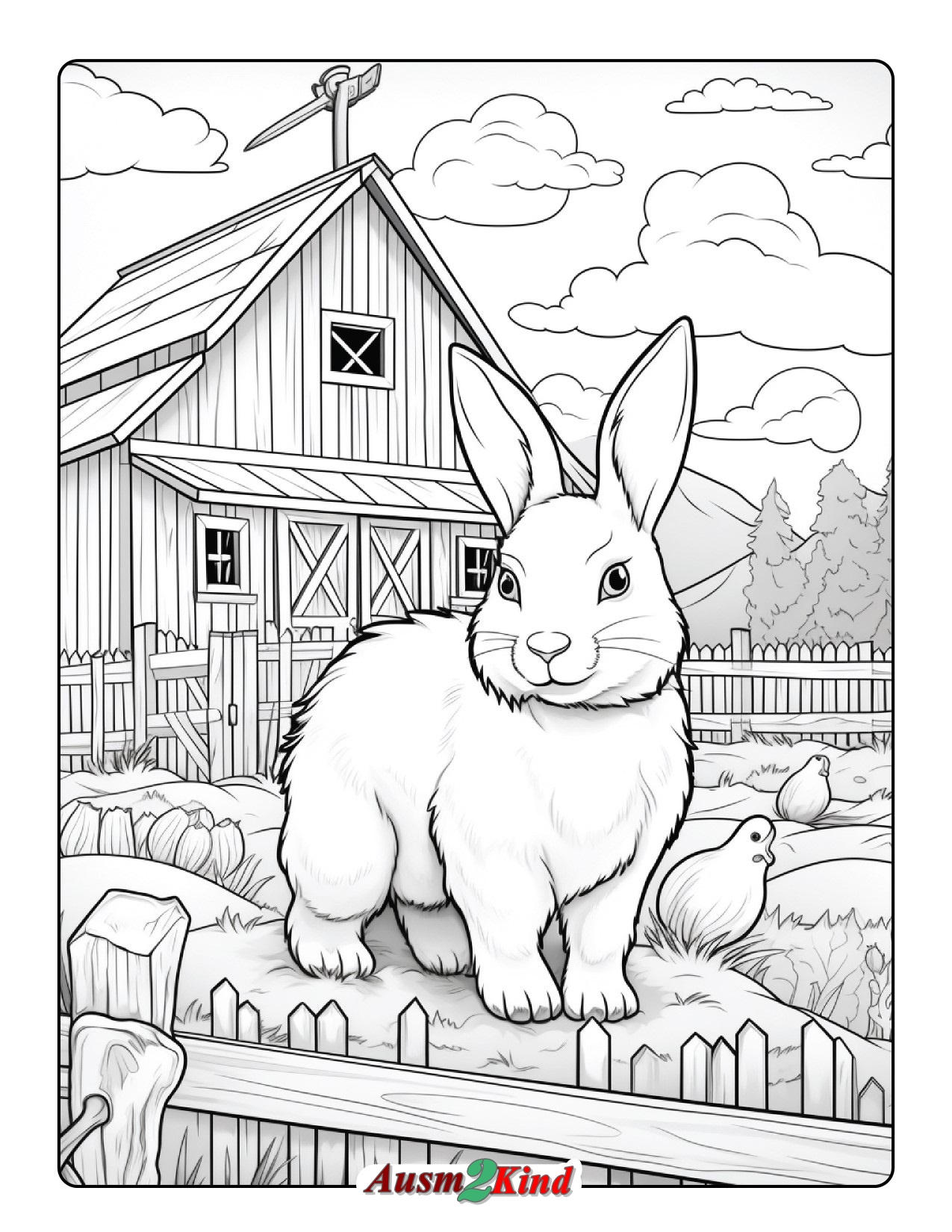 Ausmalbilder Hasen. 21 einzigartige Kaninchen von Tier Sammlung