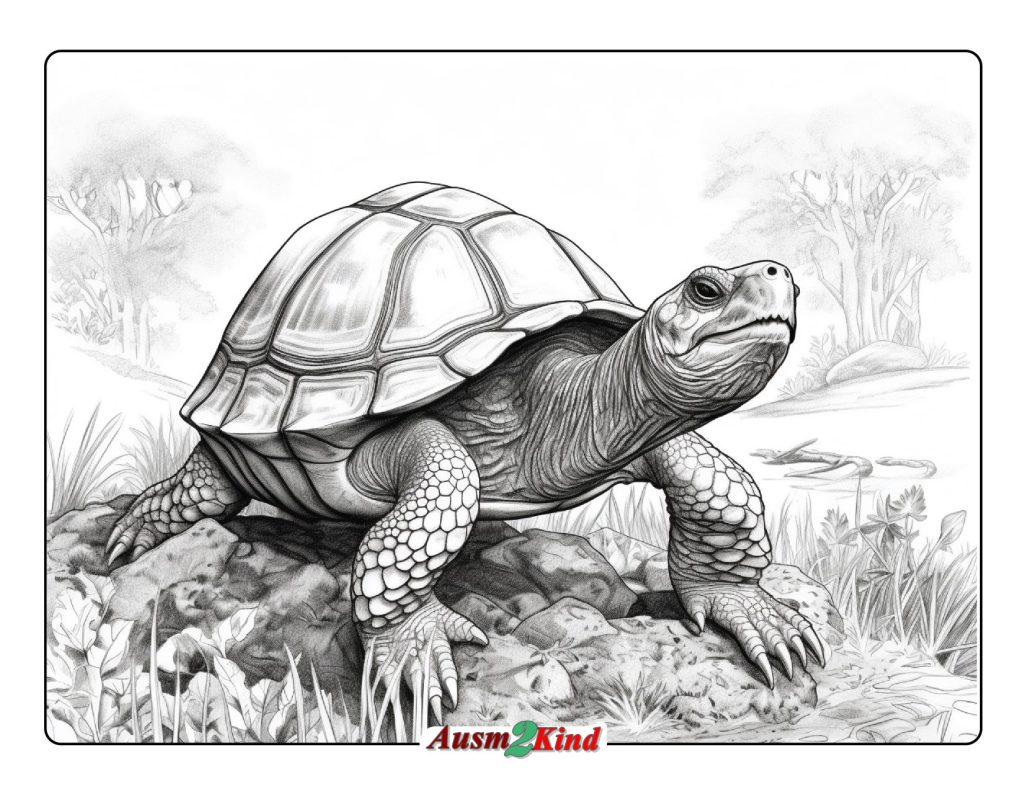 Schildkröte - Ausmalbilder für Erwachsene