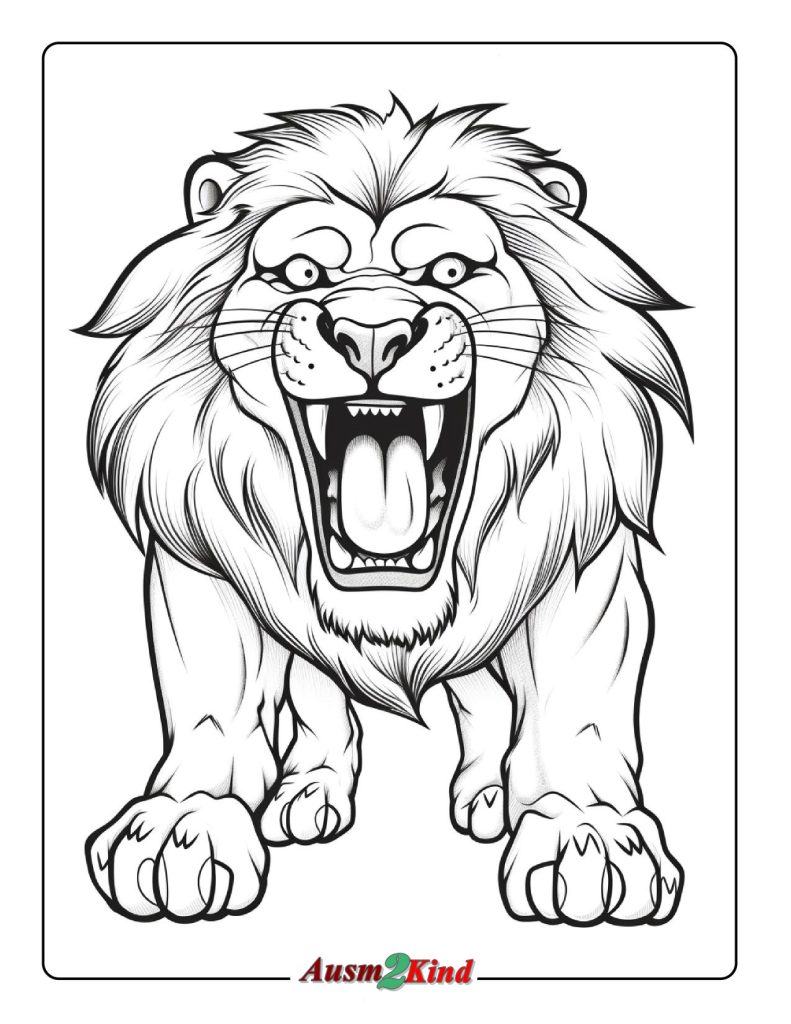Ausmalbilder Löwe. 30 Malvorlagen Löwen Kostenlos zum Ausdrucken