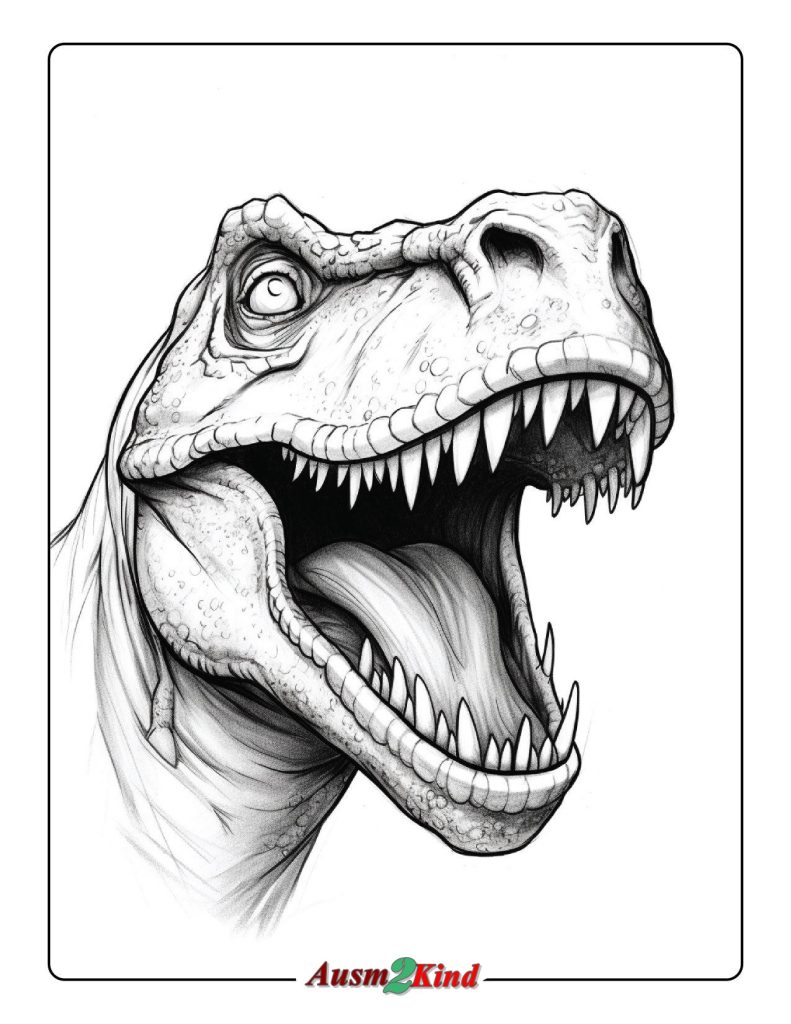 T-Rex Ausmalbilder zum Ausdrucken und Herunterladen