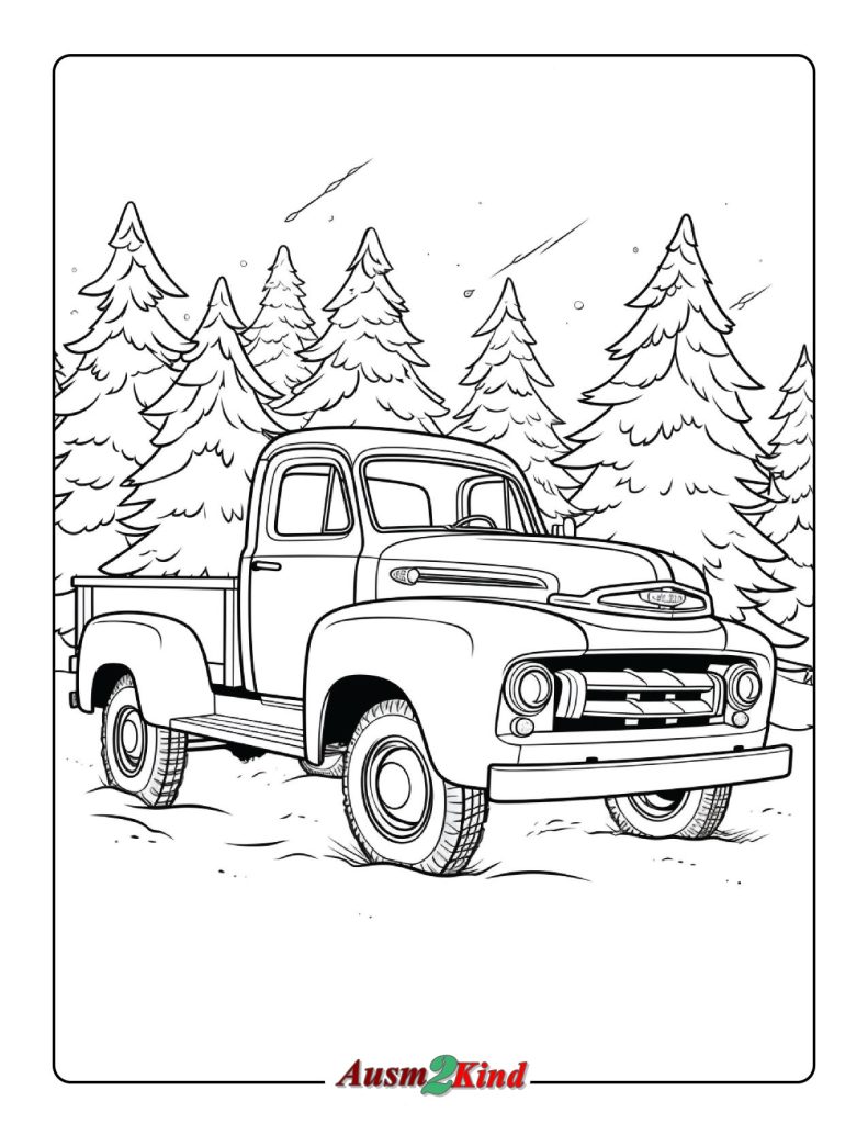 Ausmalbilder Winter Fahrzeuge