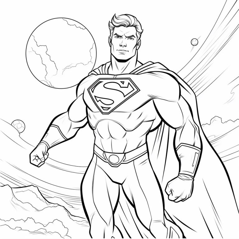 Ausmalbilder Superman. 14 Stück Superman Sammlung – Drucken