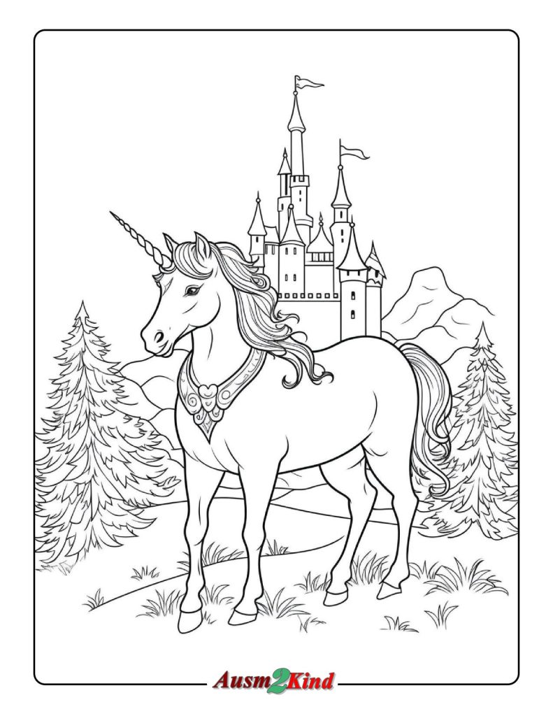 Hogwarts Schloss Ausmalbilder für Kinder