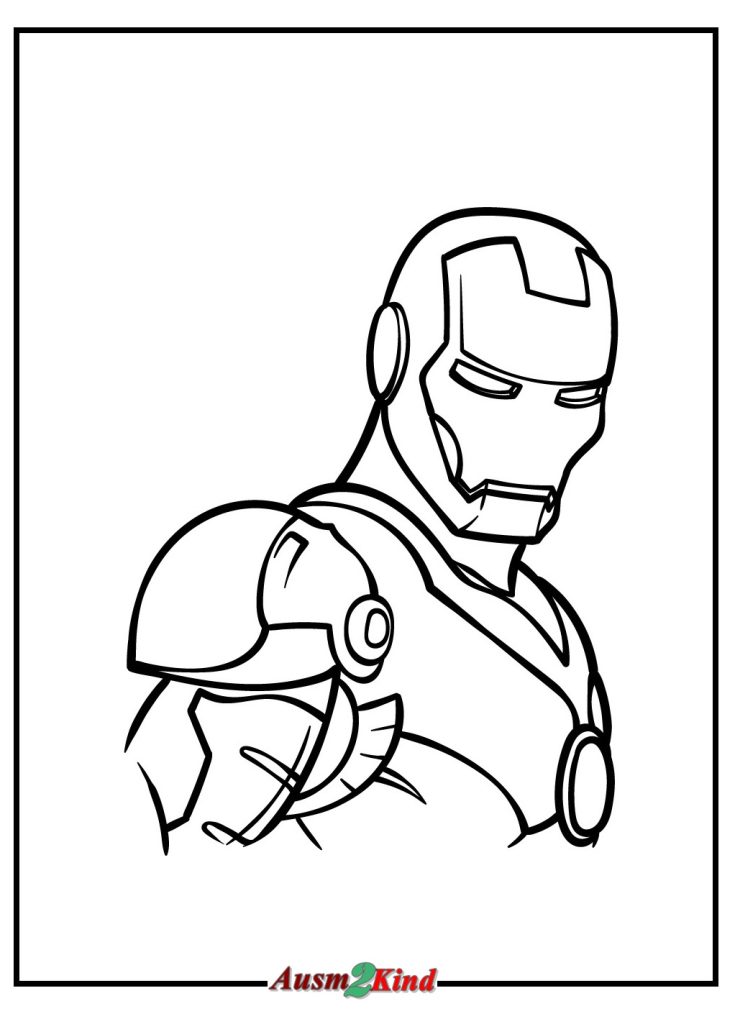 Iron Man Ausmalbild Superheld zum Ausdrucken