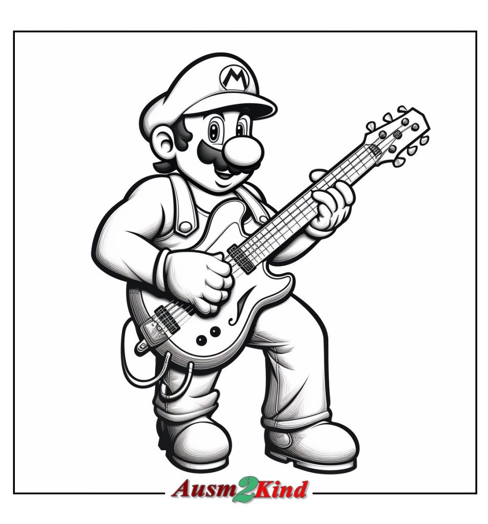 Ausmalbilder Mario. 18 Stück Malvorlagen Detaillierte und Einfach