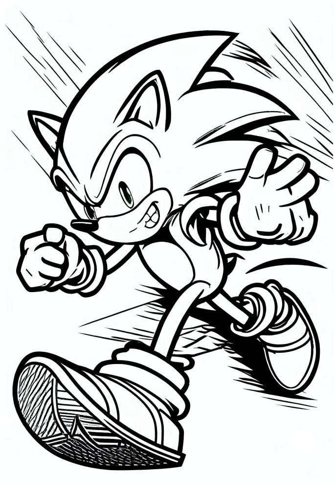 Ausmalbilder Sonic. 16 Einzigartige Malvorlagen Sonic the Hedgehog