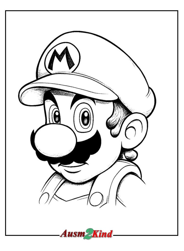 Ausmalbilder Mario. 18 Stück Malvorlagen Detaillierte und Einfach
