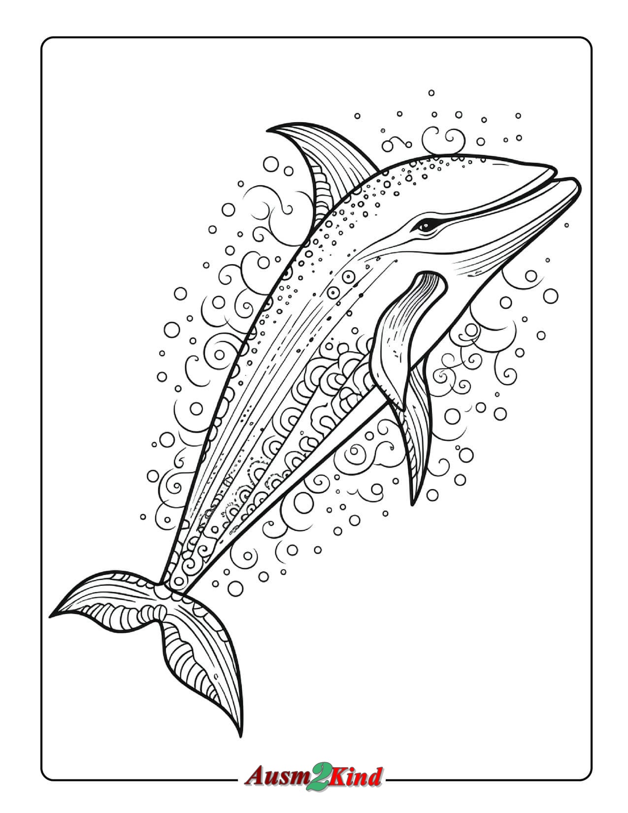 Ausmalbild Delfine Mandala zum Ausdrucken
