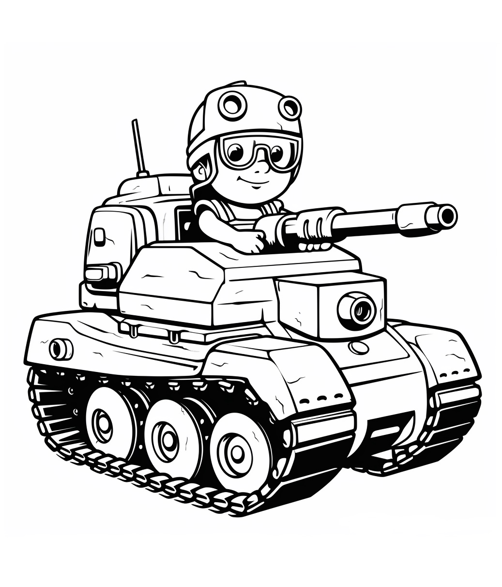 Ausmalbilder Panzer. 24 Malvorlagen Militär Einfacher und Detailliertes