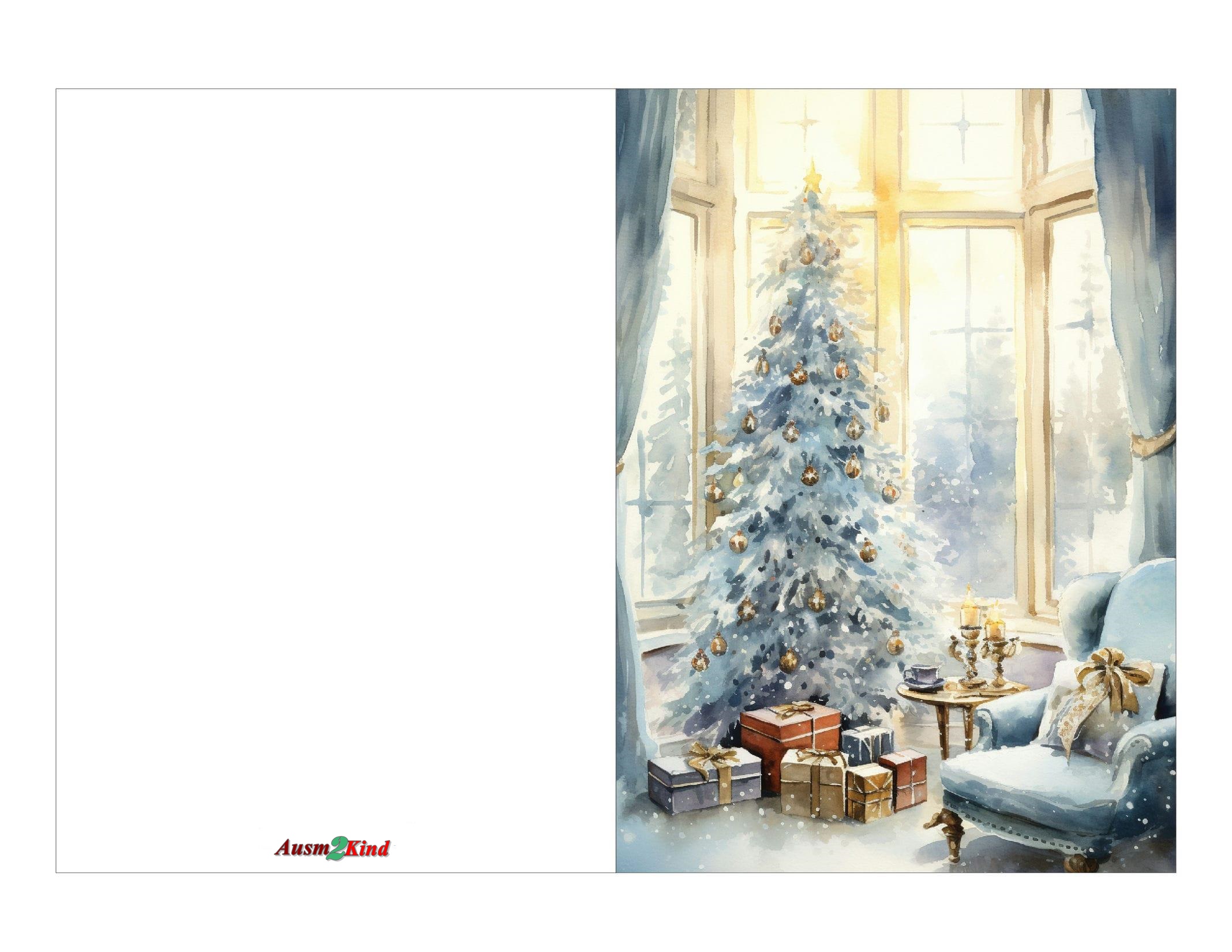 Weihnachtskarten Traditionelle Weihnachtsbaum - Kostenlos