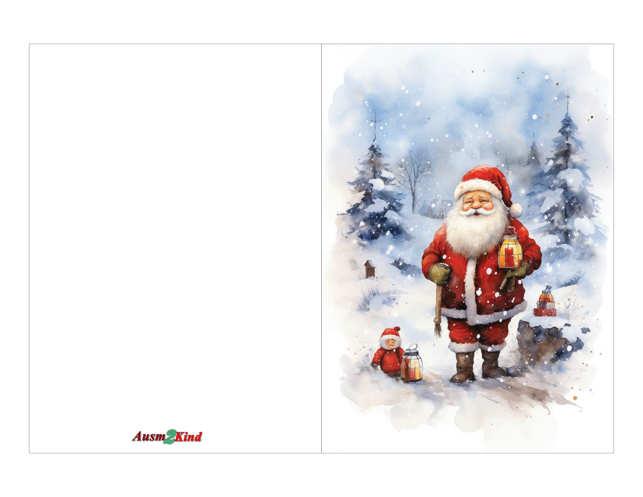 Weihnachtskarten mit Weihnachtsmann Kostenlos