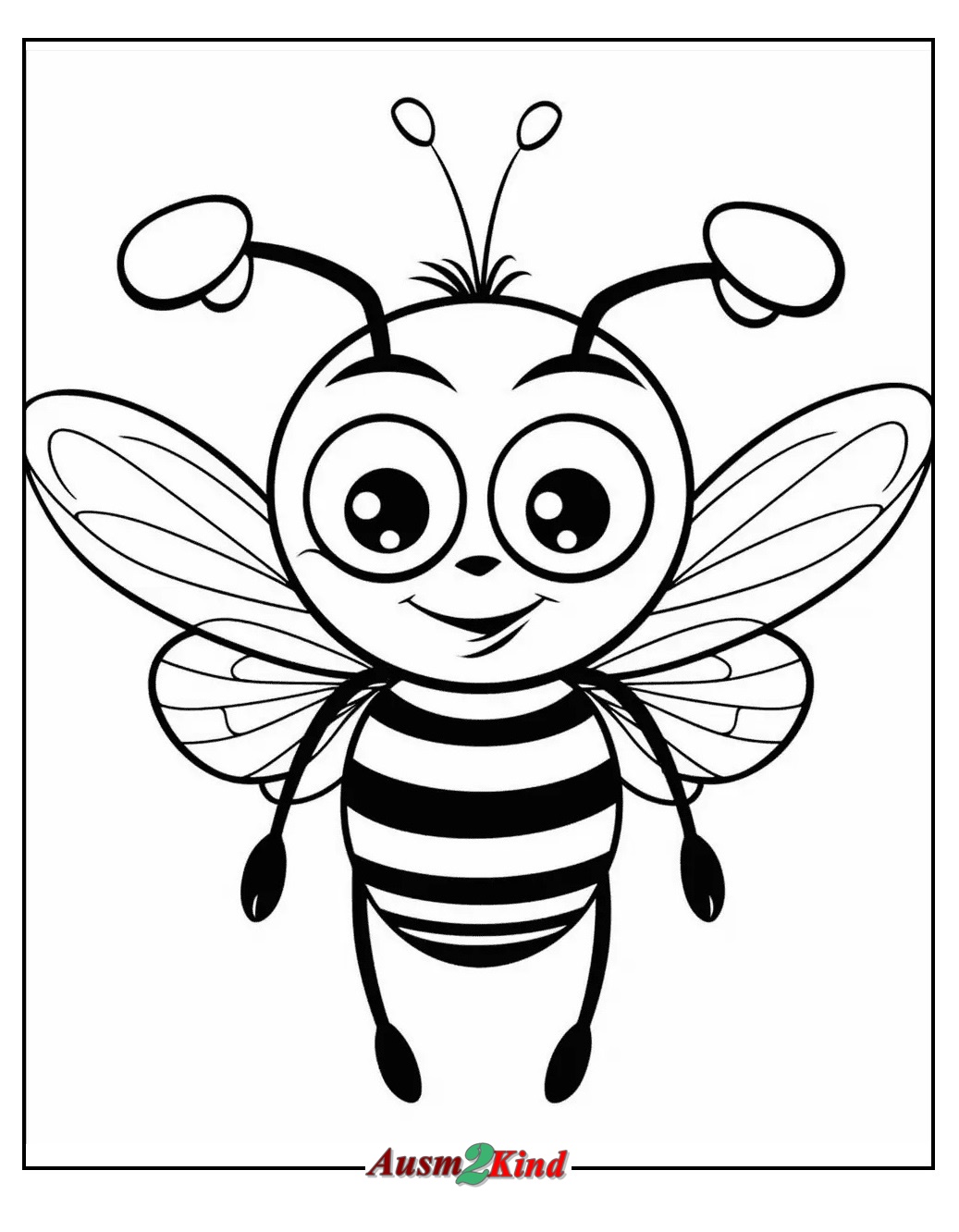 Große Biene Malvorlagen für Kinder