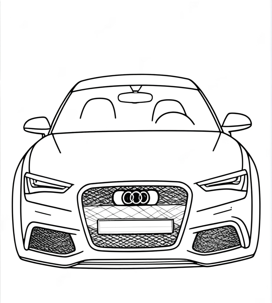 Malvorlagen Audi von Fahrzeug
