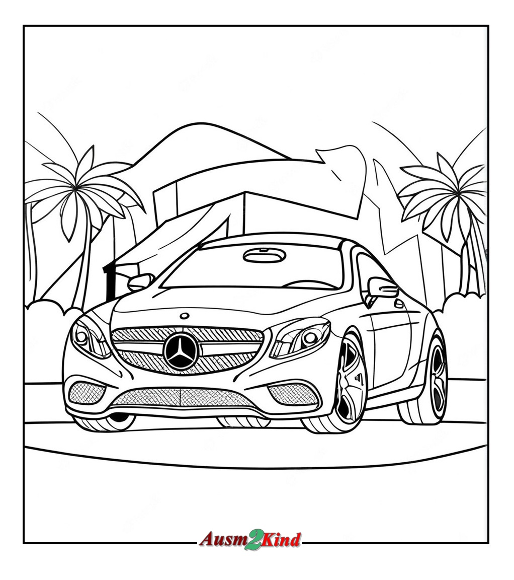 Ausmalbilder Mercedes - Malvorlagen Mercedes Kostenlos zum Ausdrucken