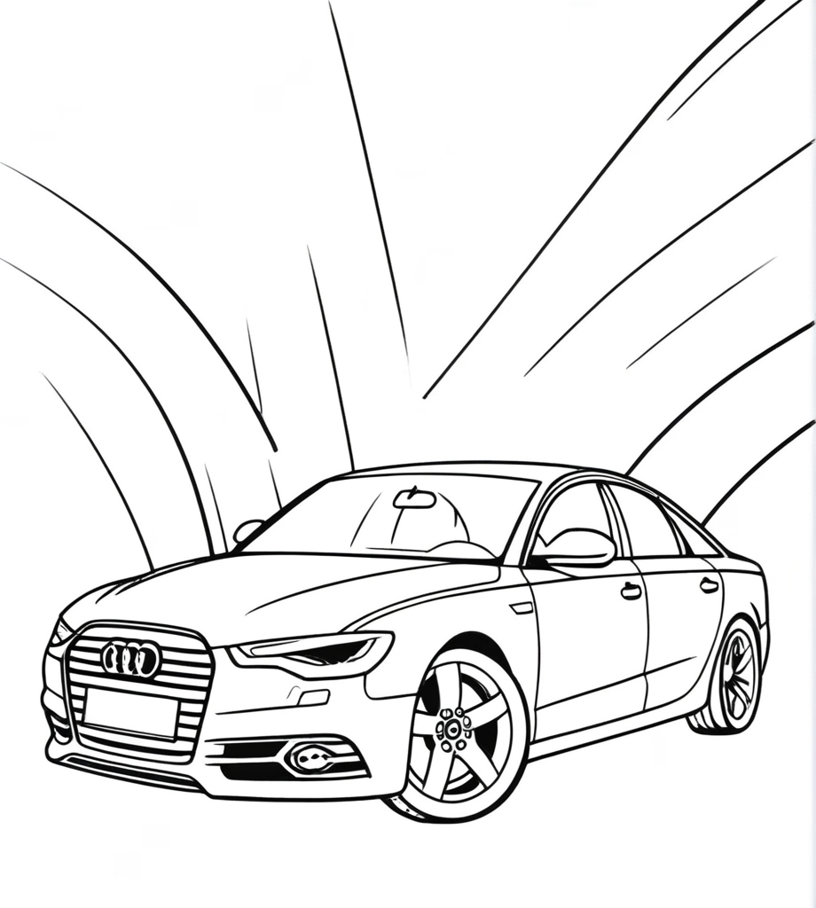 Malvorlagen Audi a6 Kostenlos zum Ausdrucken