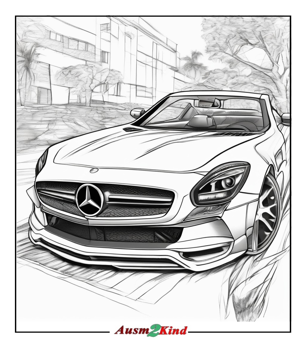 Luxus Mercedes Ausmalbilder zum Ausdrucken