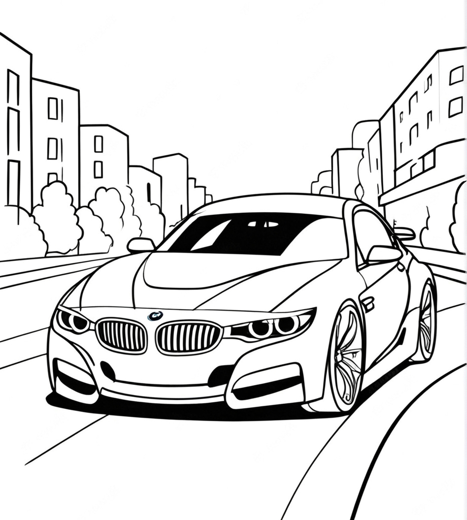 Schöne BMW Ausmalbilder zum Ausdrucken