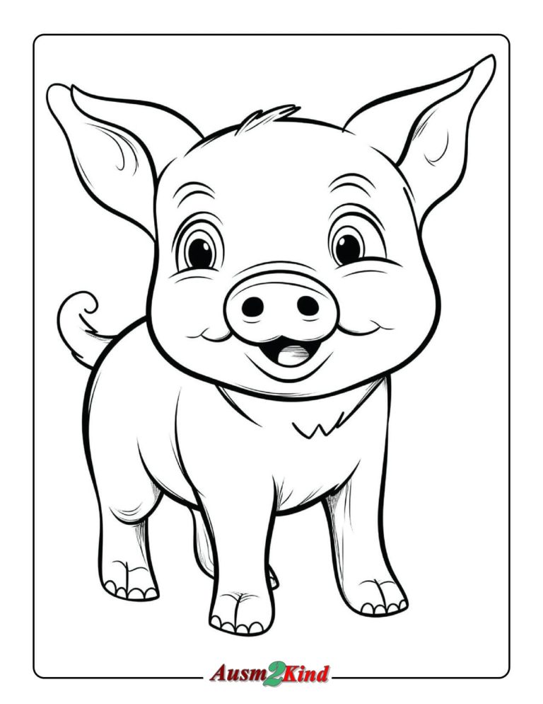 Ausmalbilder Schweine – Malvorlagen Schweine Kostenlos zum Ausdrucken