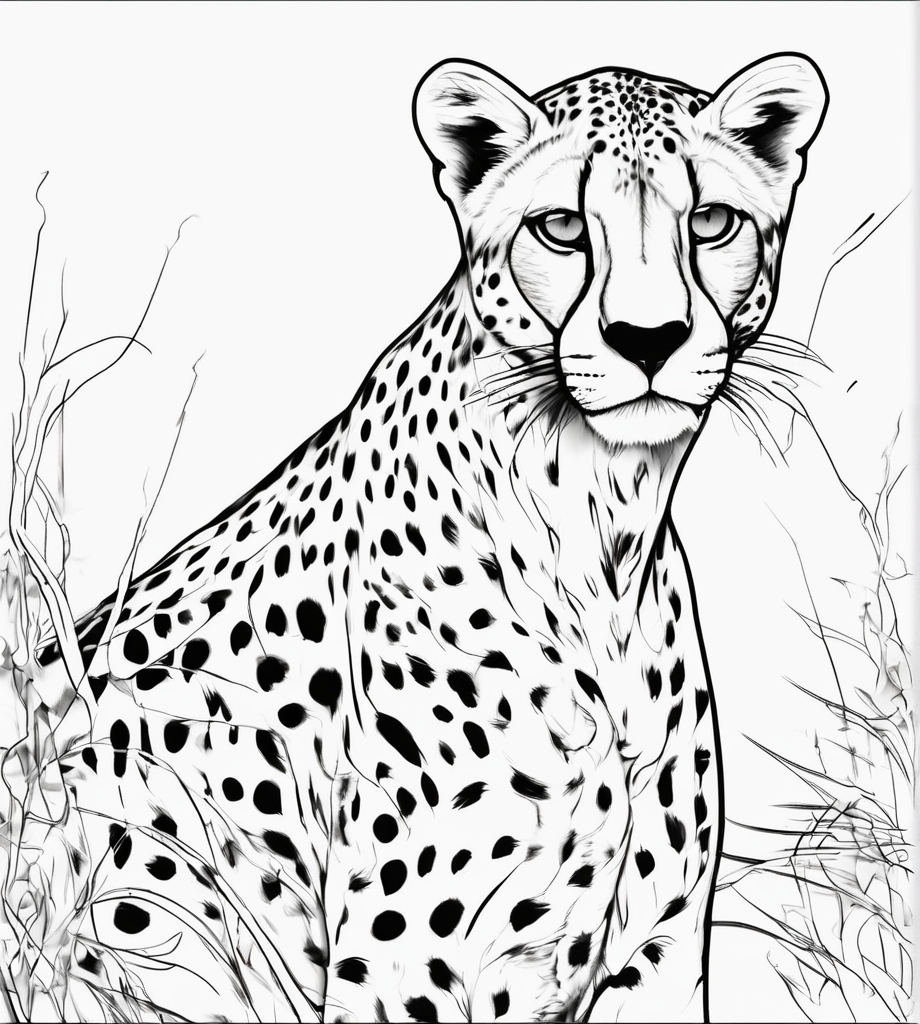 Ausmalbilder Gepard. 20 Stück Schnellste Tier der Malvorlagen