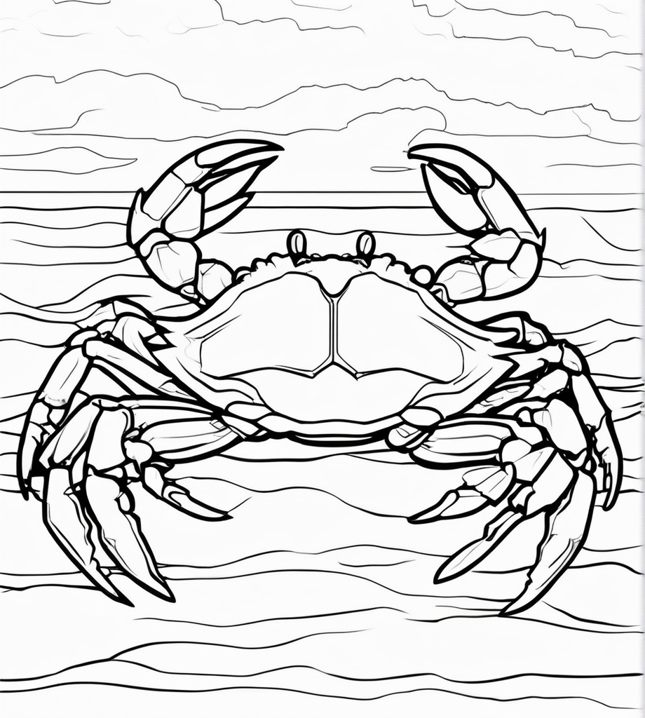 Schöne Krabbe Ausmalbild zum Ausdrucken